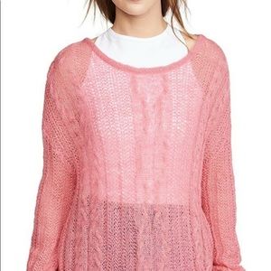Free People Airy Knitted Oversize Slouchy Soft Light Weight Sweater